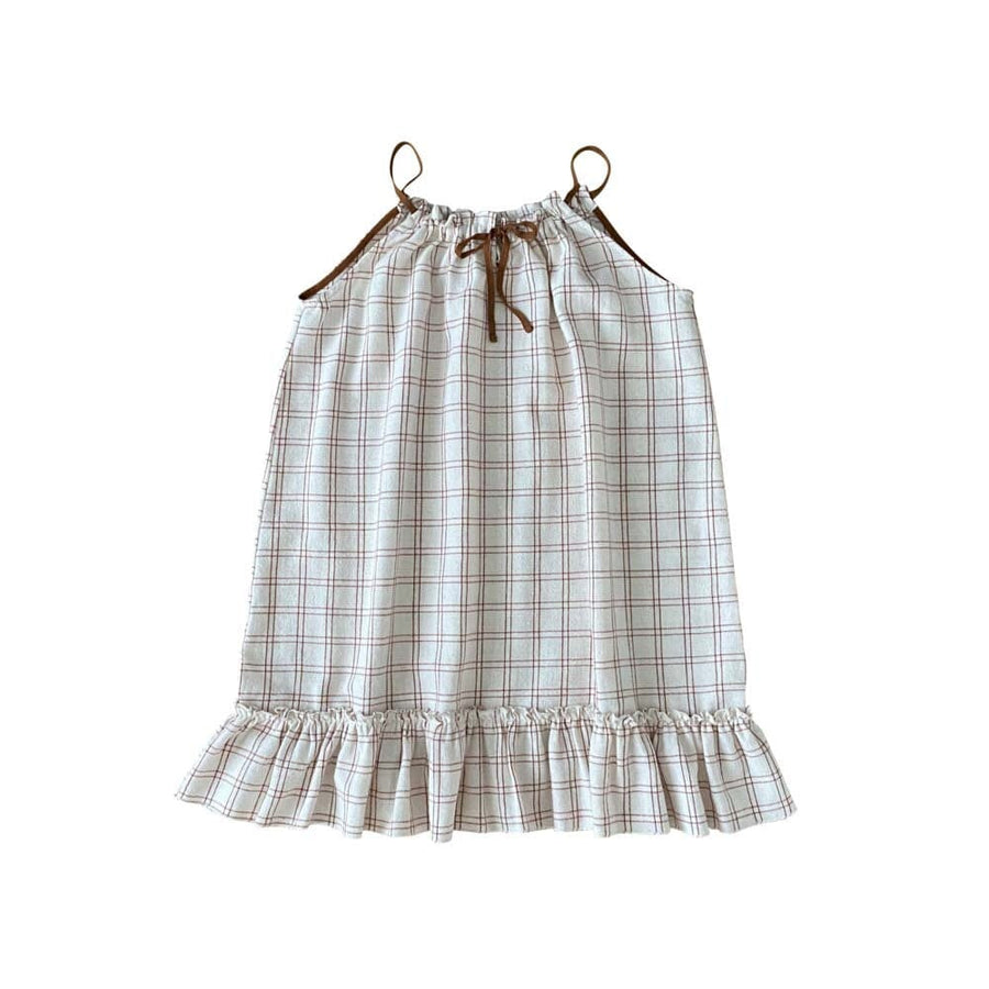 Cara Dress - Rustic Check Dresses Liilu 