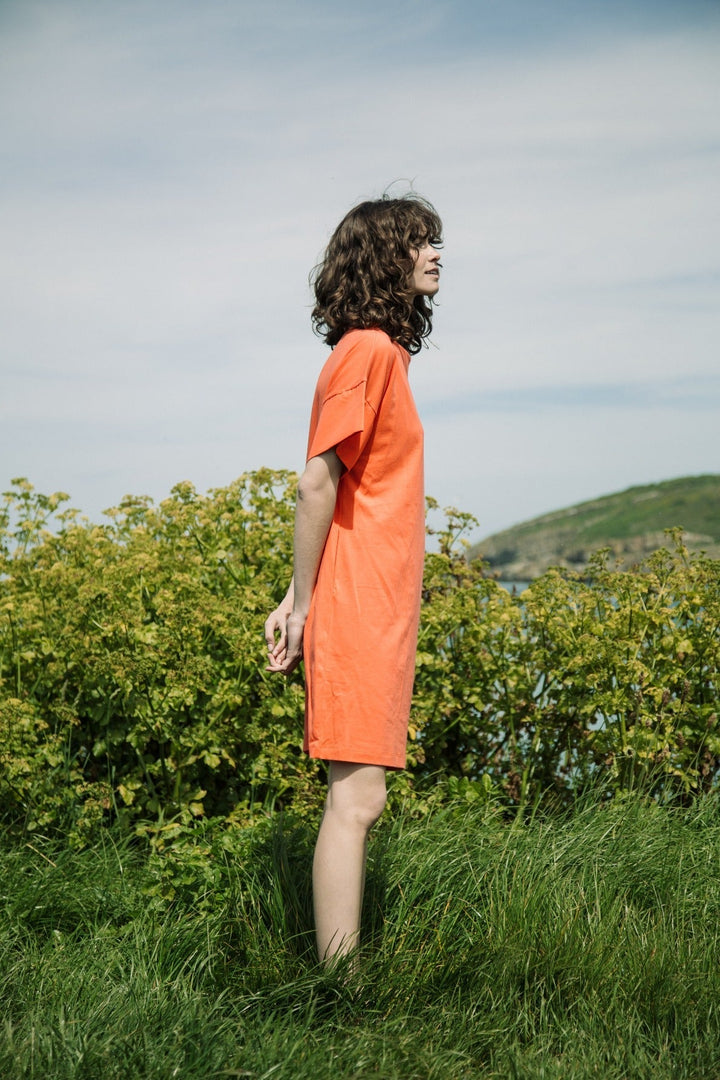 Toba Organic Cotton Dress - Coral