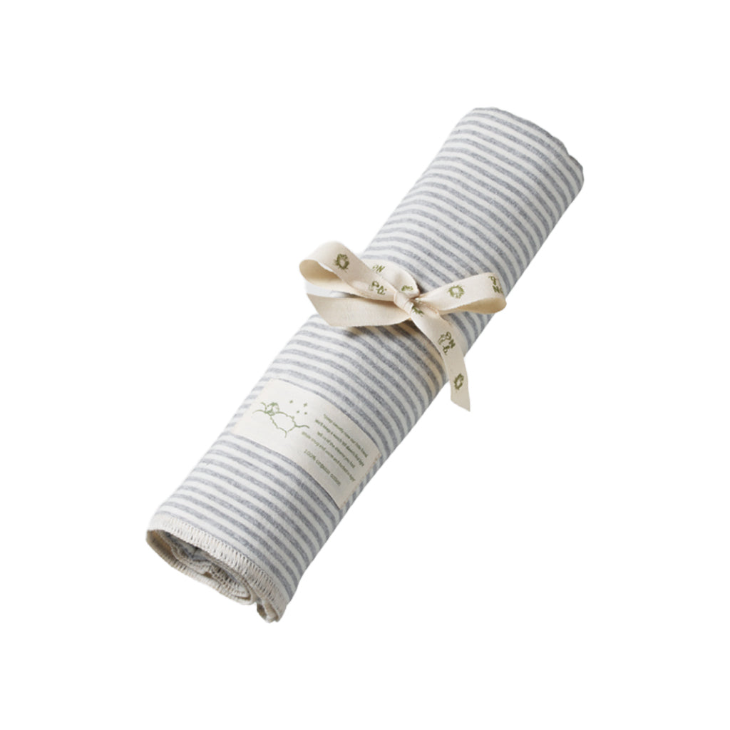 Cotton Wrap - Grey Marl Stripe