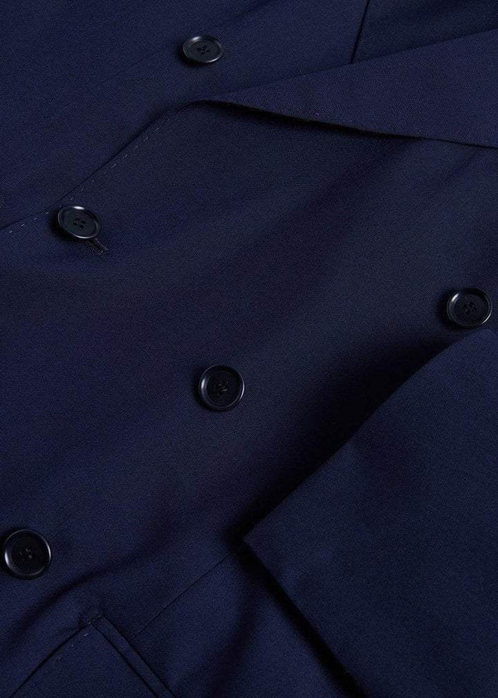 Phineas Cole Lightweight Wool Double Breasted Suit - Navy
