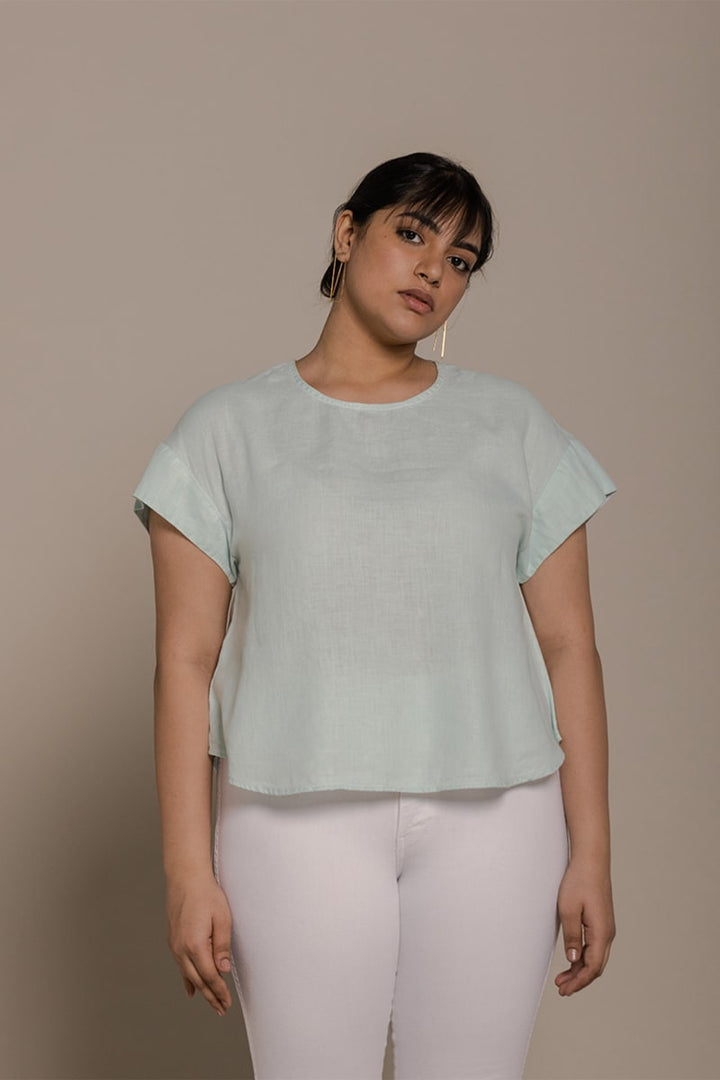 Sandcastle Saturdays Top - Sage Mint