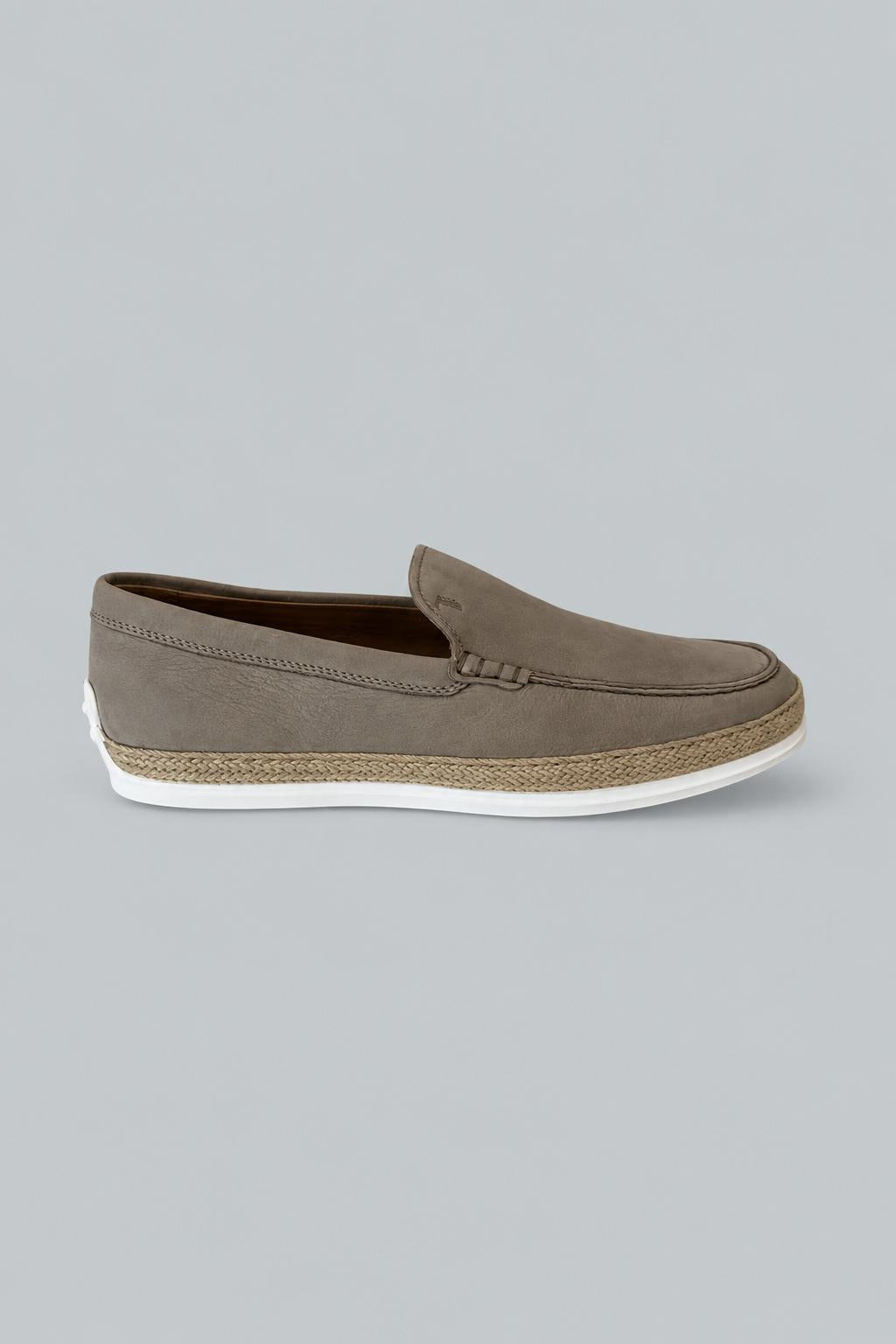 Men's Nuova Pantofola Gommini Driver Loafers - Grey