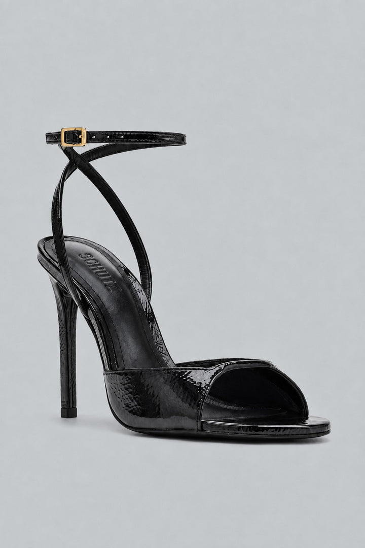 Arlette Ankle Strap Sandals - Black