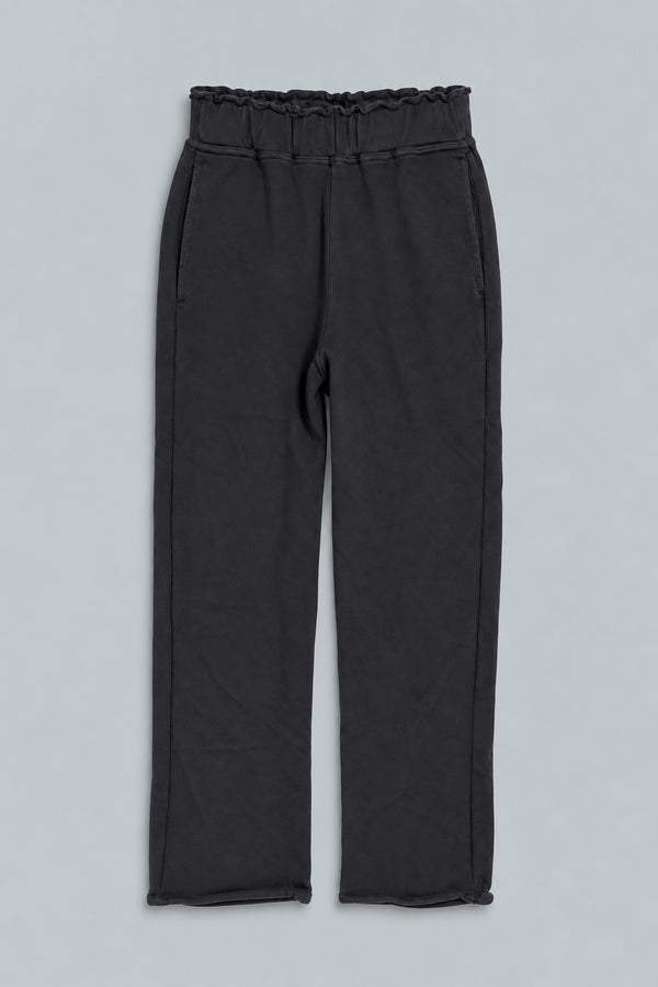 Raw Edge Sweatpants - Black