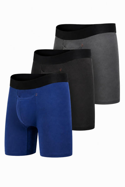 All Citizens Elite II Boxer Brief 3-Pack - Black / Dark Gray / Poseidon Blue