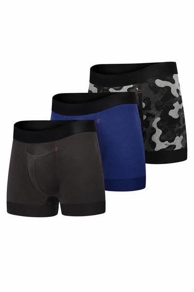 All Citizens Elite II Trunk 3-Pack - Black / Poseidon Blue / Black Camo