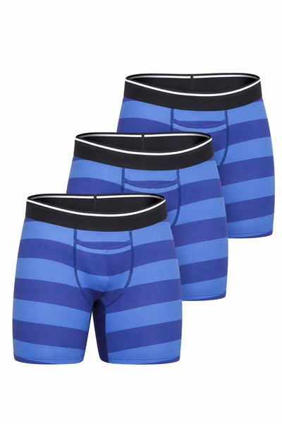 All Citizens Classic Boxer Brief 3-Pack - Classic Blue / Navy Broad Stripe