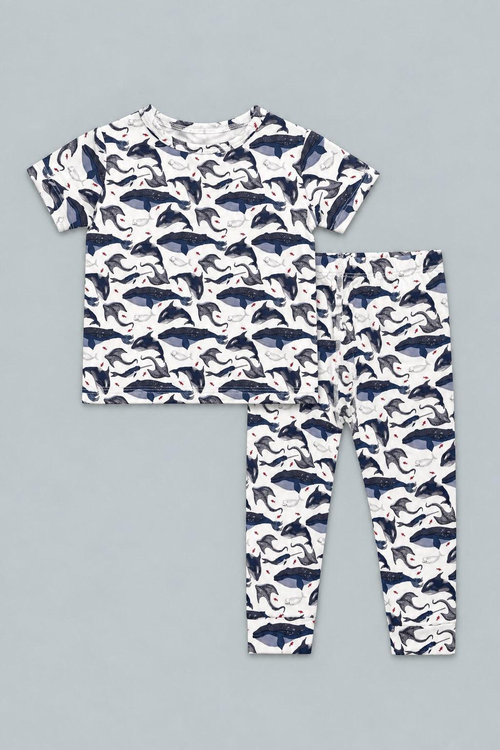 Deep Sea Creatures Whale Big Kid Pajama S/S - A Whale Of A Tale