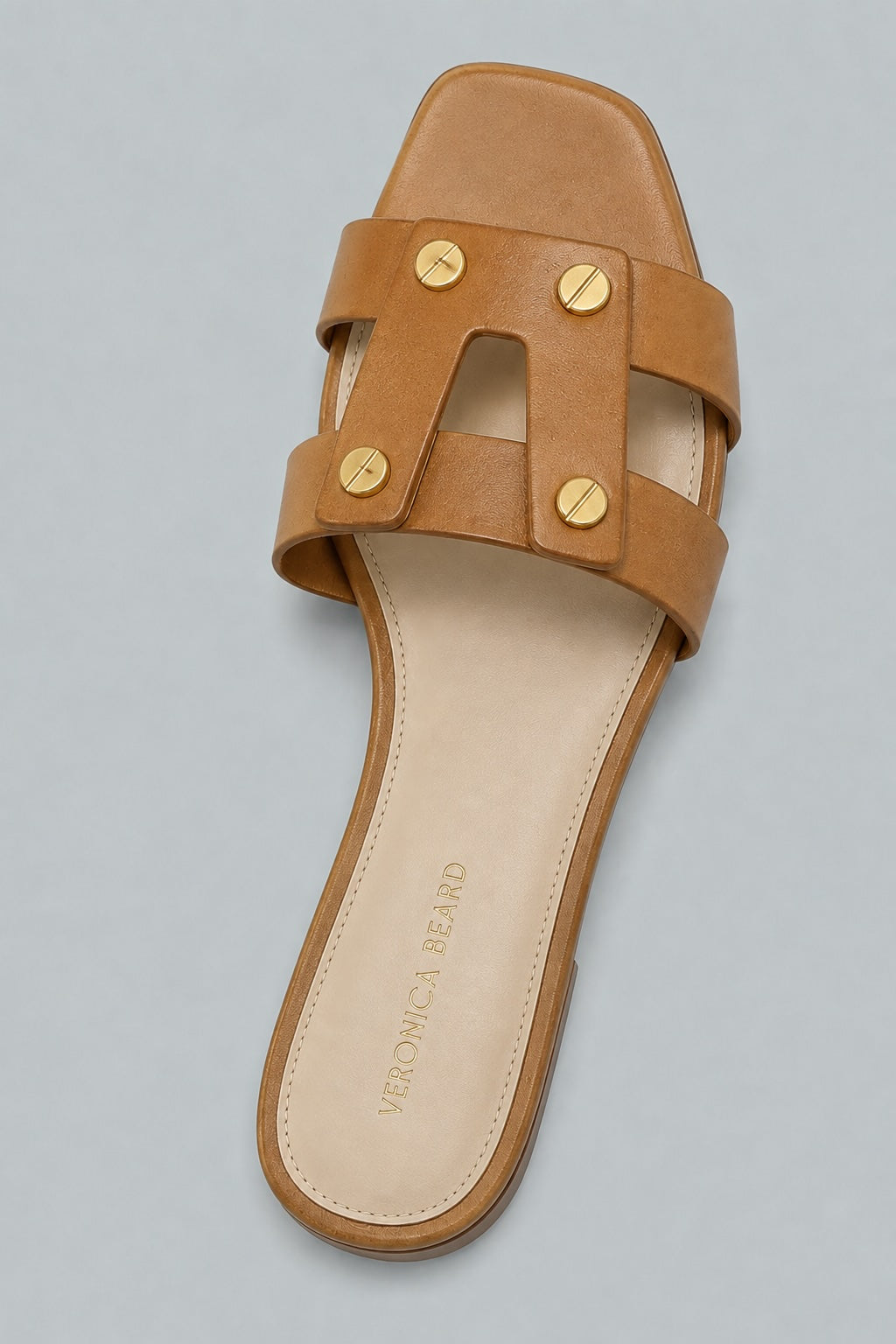 Women's Via Leather Slide Sandals - Honey