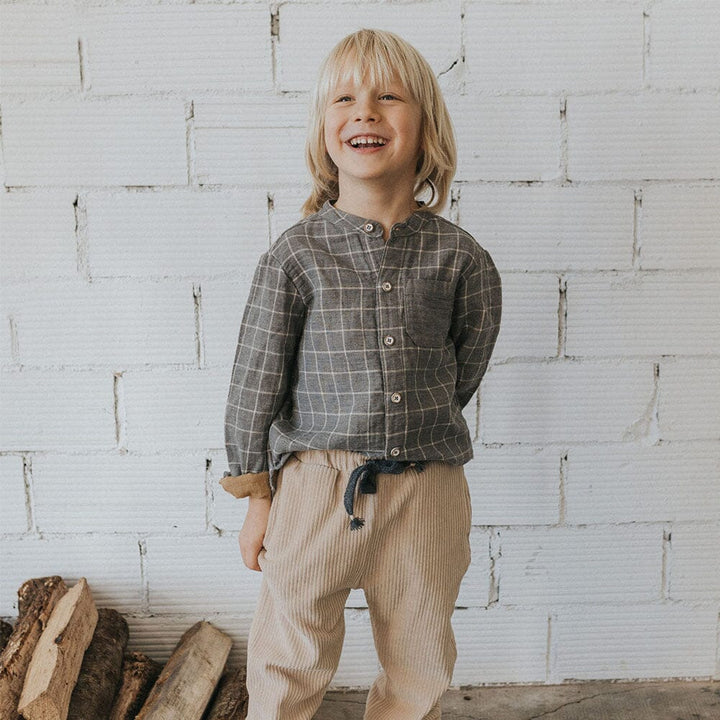 Check Shirt - Check Grey Button Down Shirts Buho 