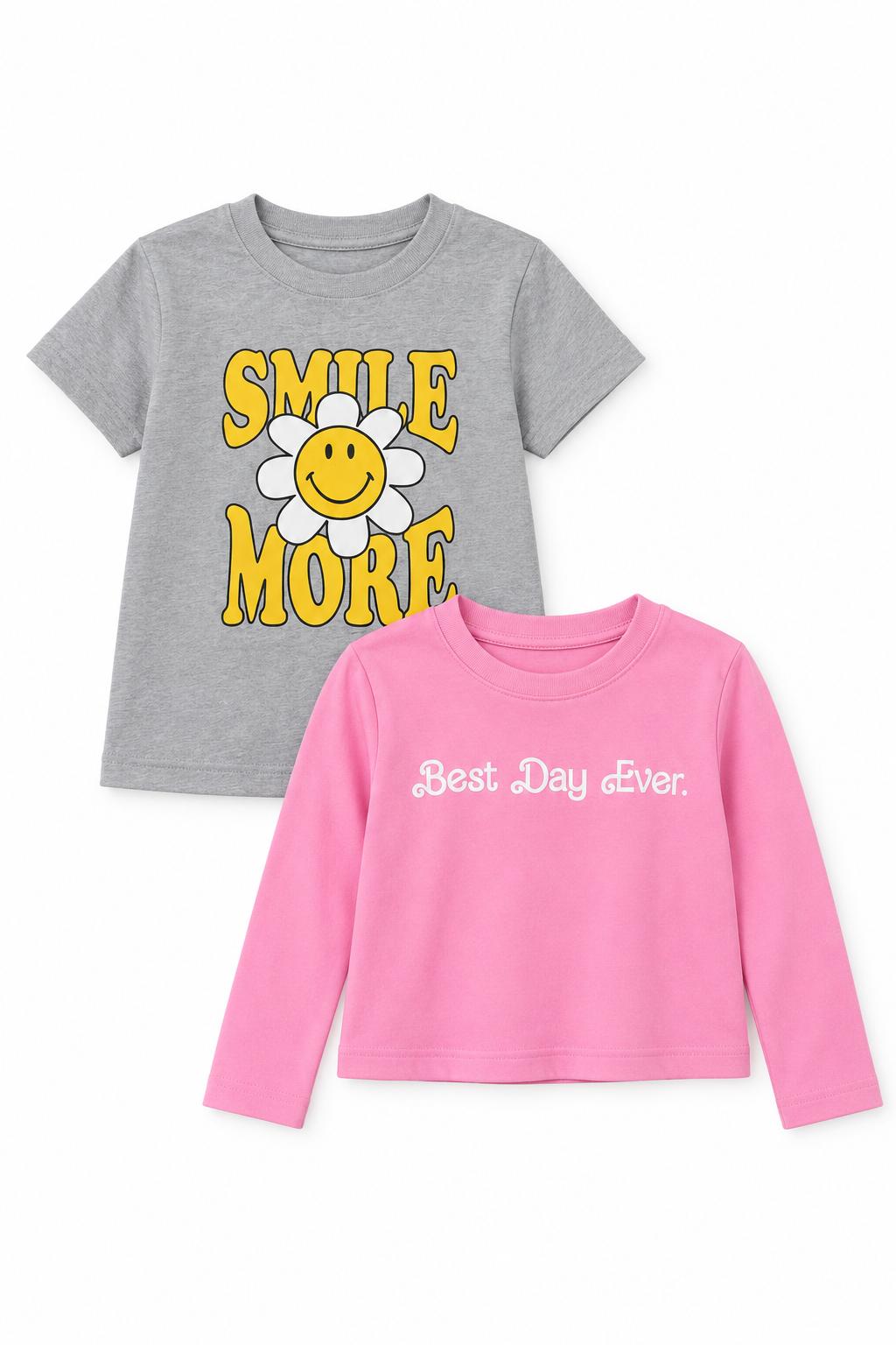 Good Vibes Tee 2-Pack - Little Kids
