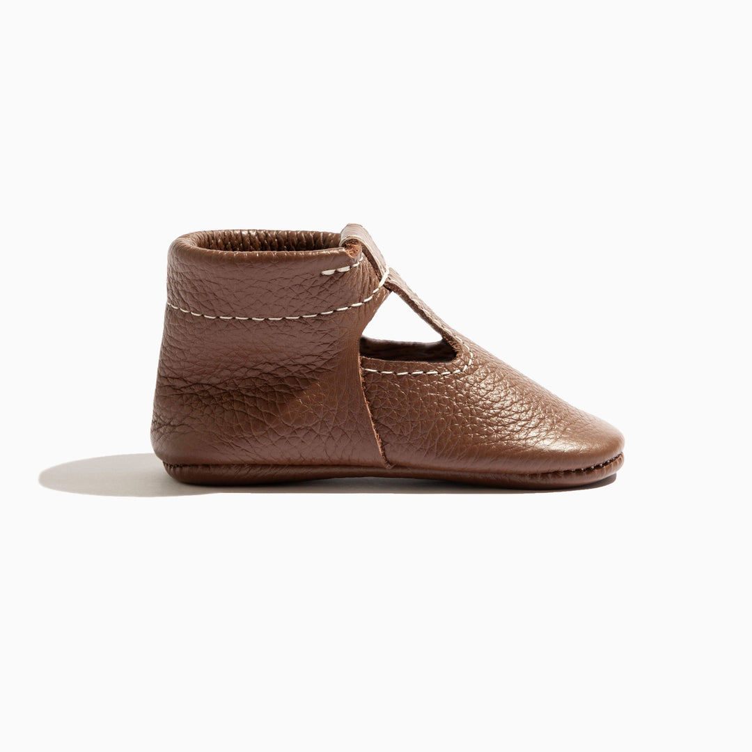 Chestnut T-Bar Baby Shoe