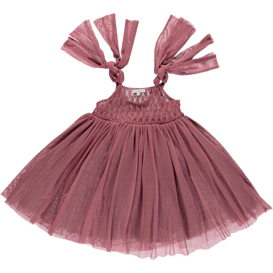 Chloe Dress - Deco Rose Tulle Dresses + Skirts Bebe Organic