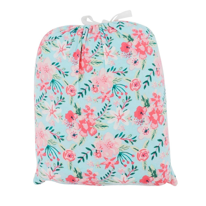 Pillow Case - Aqua Floral