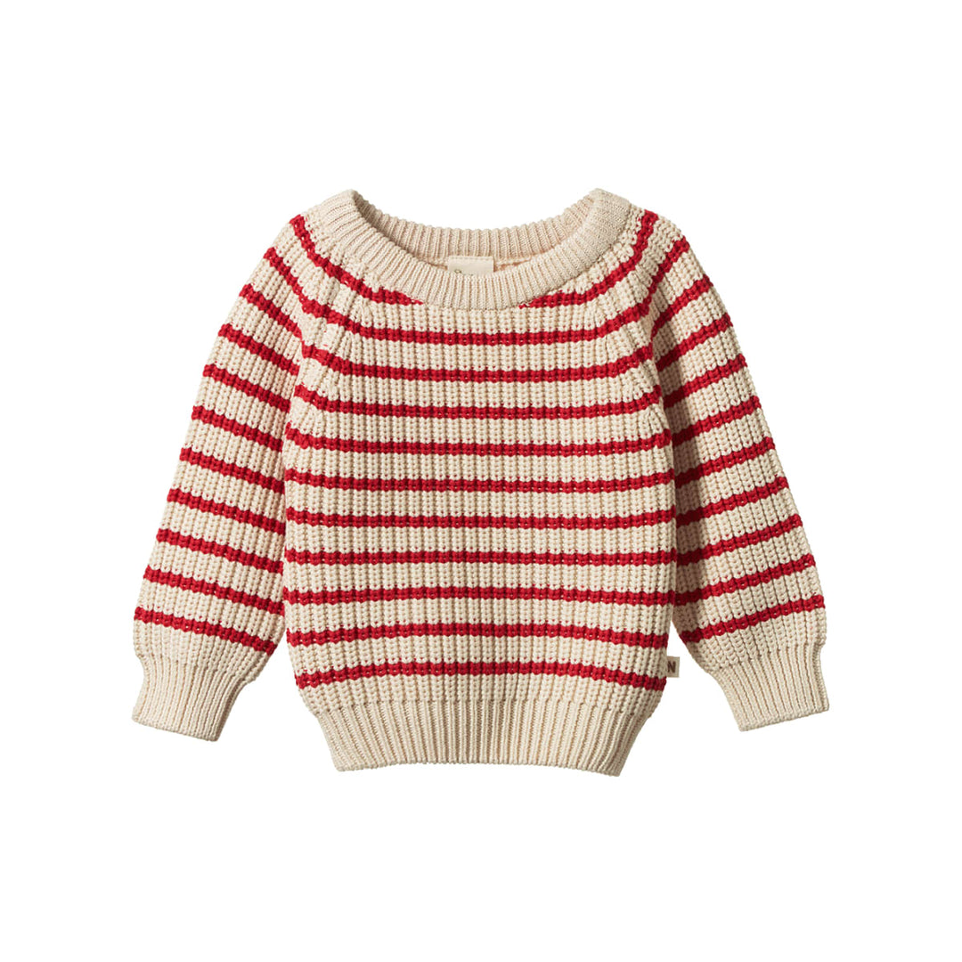 Billy Baby Jumper - Red Sailor Stripe