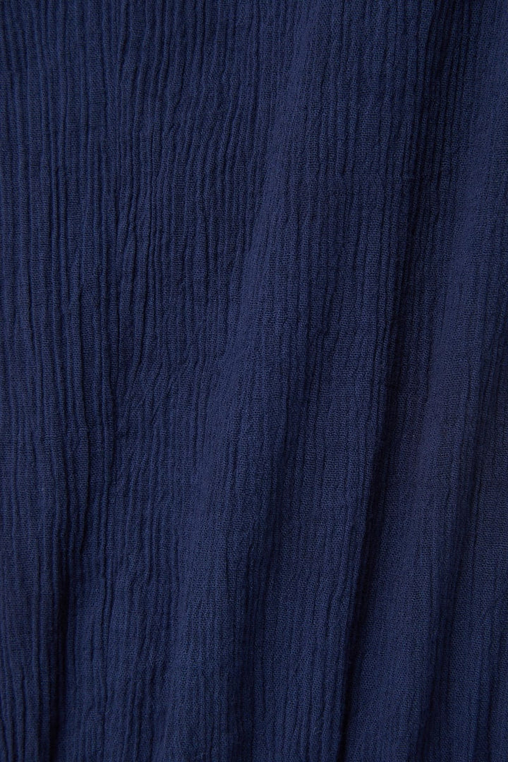 Brooke Pants Cotton Crepe - Navy
