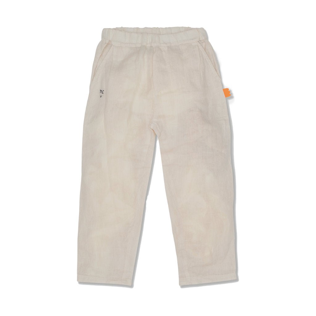 MC Kid Cream Linen Pant - Cream