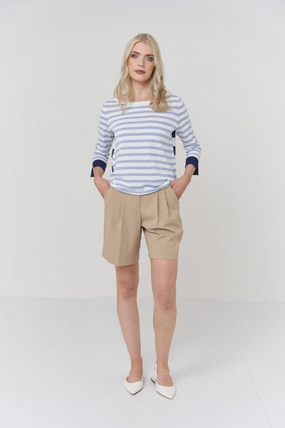 Brydie Stripe - Optic White/Zenith Stripes
