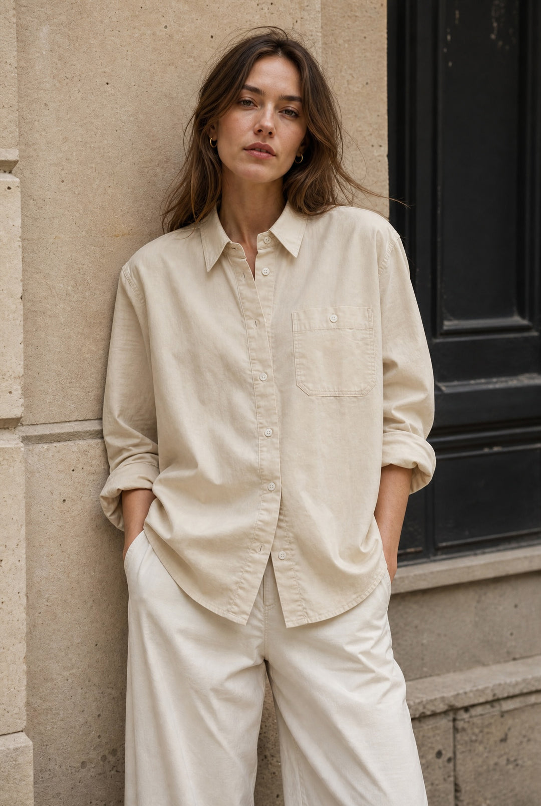 Classic Button Up - Ecru