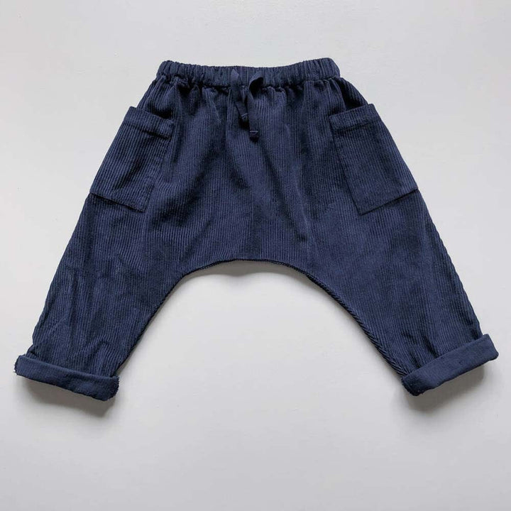 The Corduroy Harem Trouser - Indigo Pants The Simple Folk 