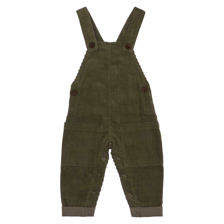 Organic Corduroy Overalls - Forest One Pieces Kid Wild 