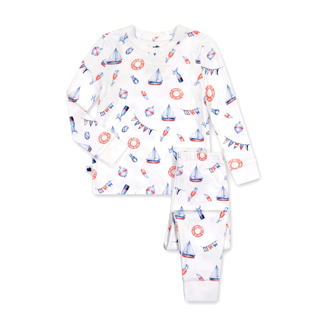 Crewneck Pajamas - Nautical Sleep + Lounge Paper Cape 