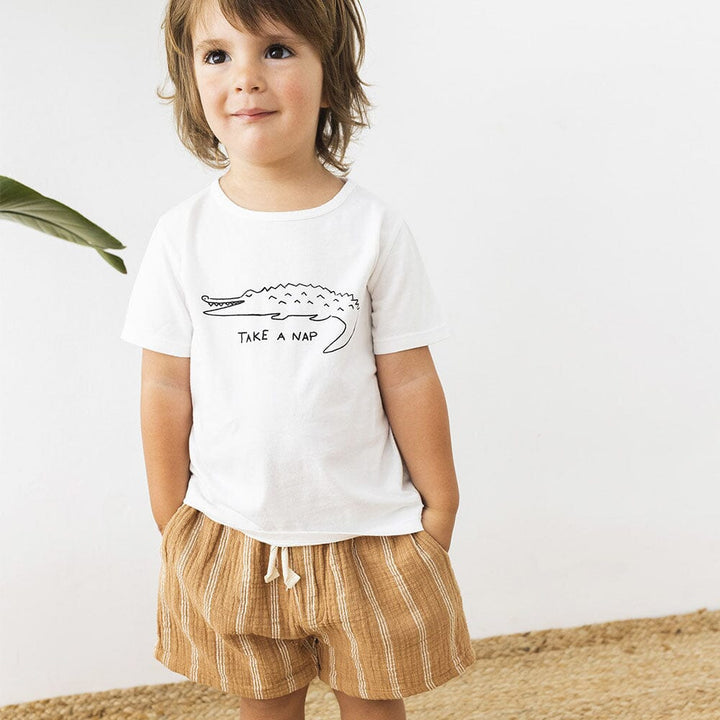 Crocodile T-Shirt - White T-Shirts Buho 