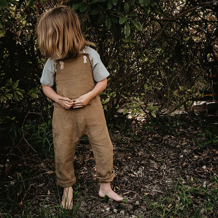 The Linen Overall - Camel One Pieces The Simple Folk 