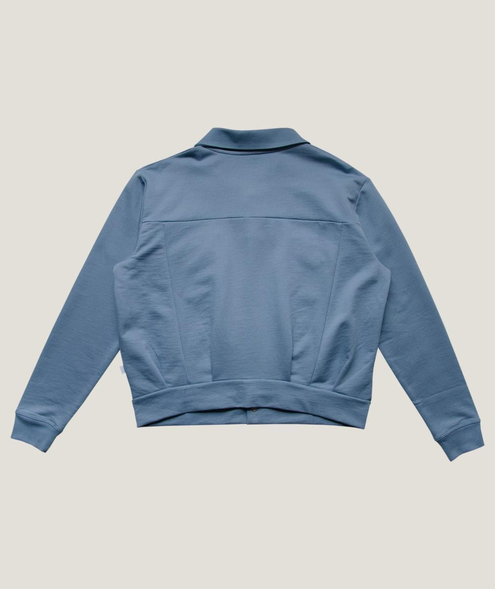 Adult Pima Unisex Jersey Jacket - Blue