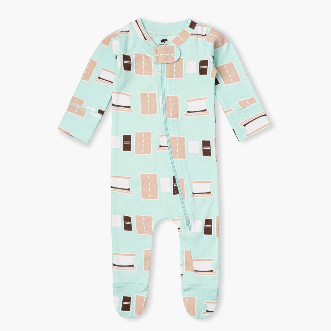 One-Piece Baby Footed Pajamas - Pass the S'mores