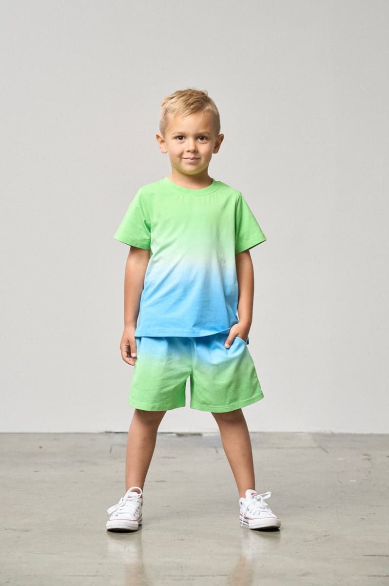 Neon Ombre Short - Green/Blue