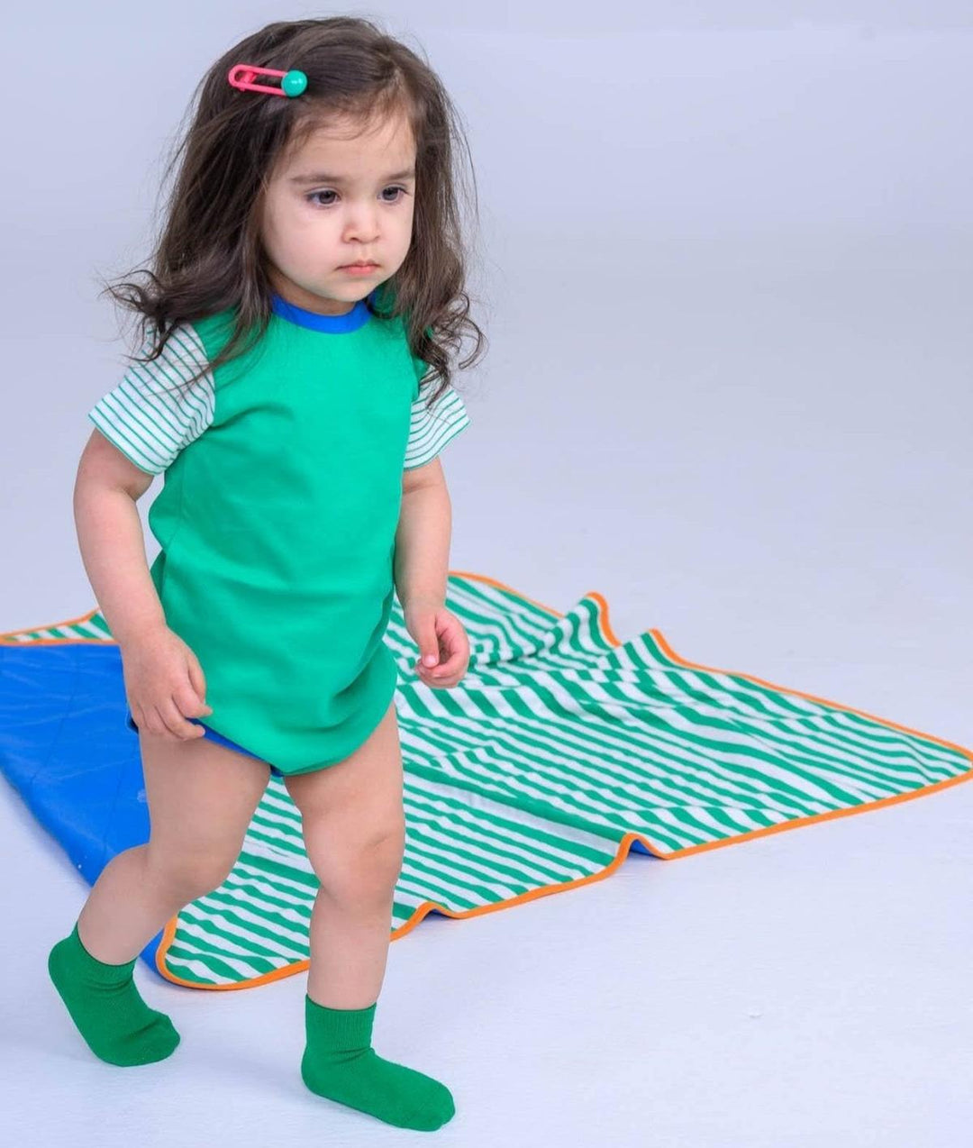Socks - Two Pairs - Blue & Green