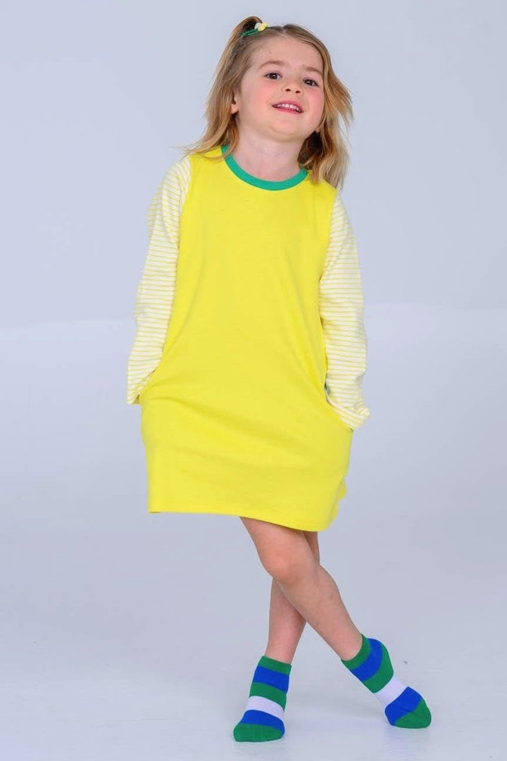 Long Sleeve Tunic - Buttercup Yellow