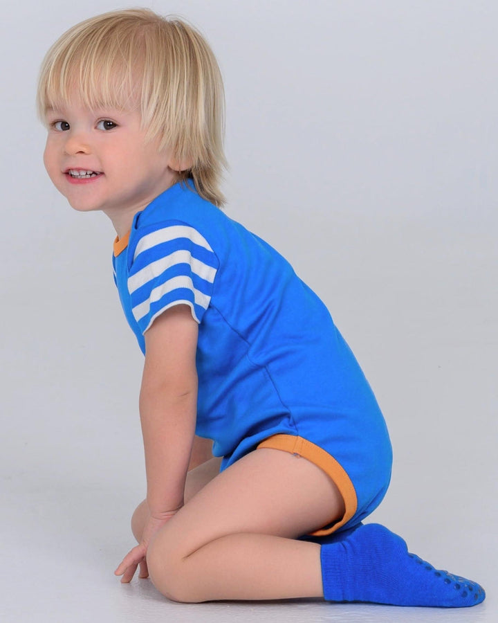 Short Sleeve Bodysuit - Palace Blue