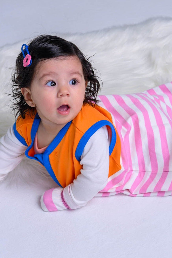 Baby Sleep Sack Multicolor - Pink Orange