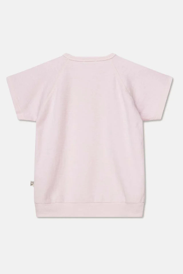 Double-face short-sleeves sweatshirt - Pink
