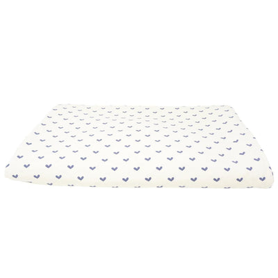 Full/Queen Duvet Cover - Polka Hearts Black