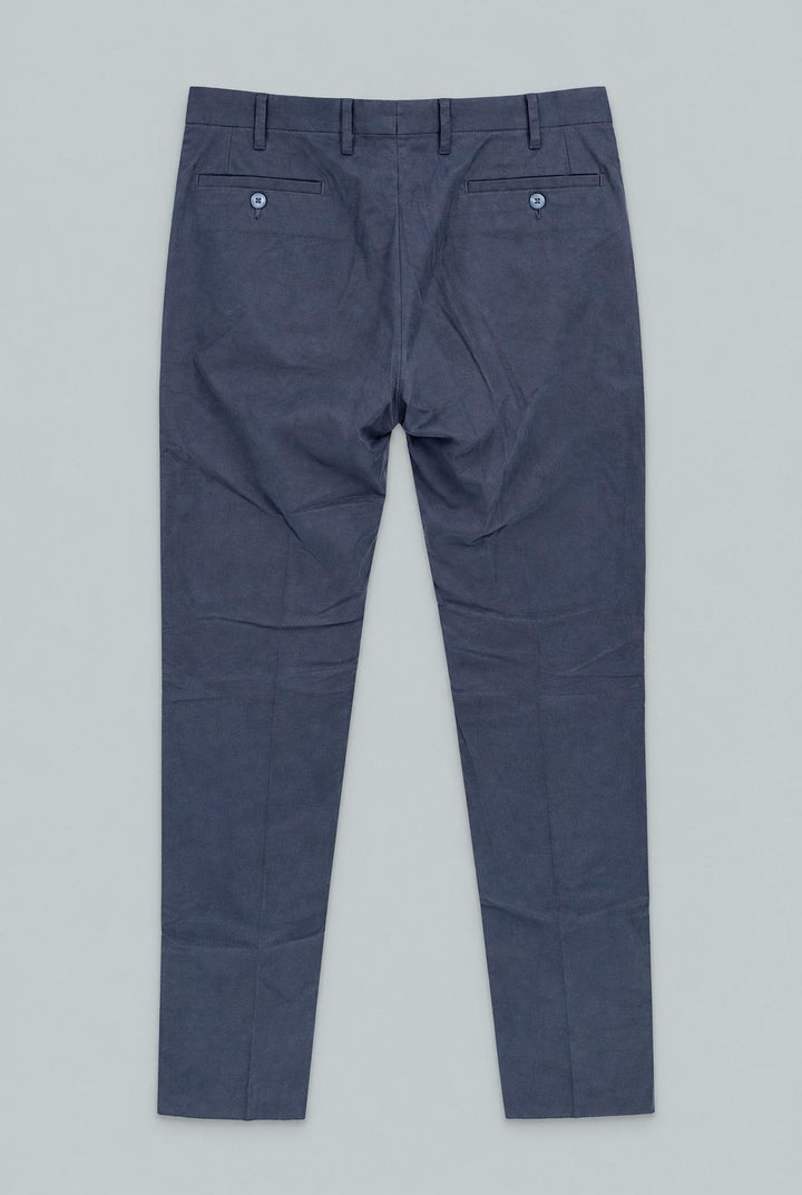 Cotton Dress Trouser - Navy