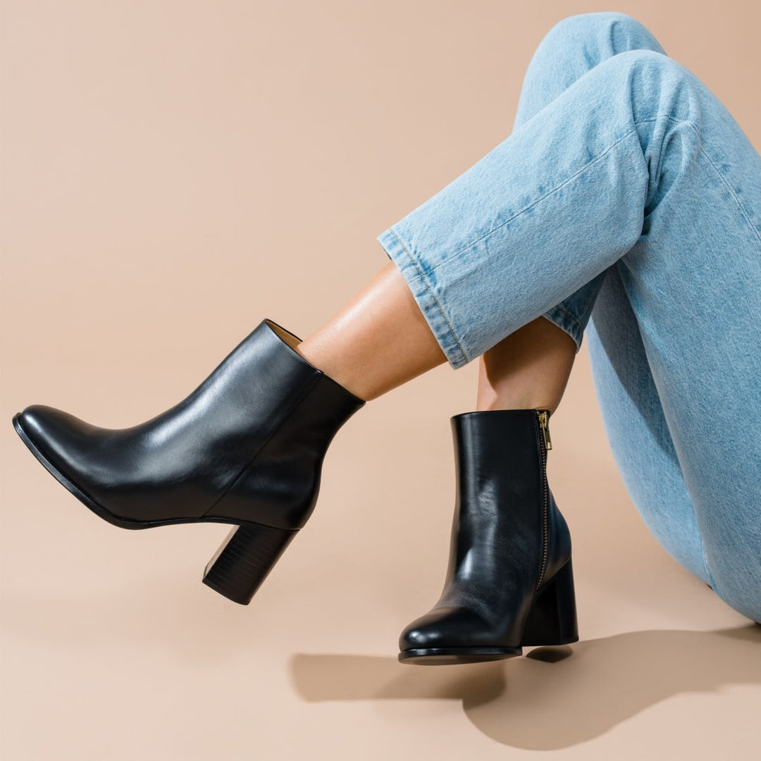 Lia Heeled Bootie - Black