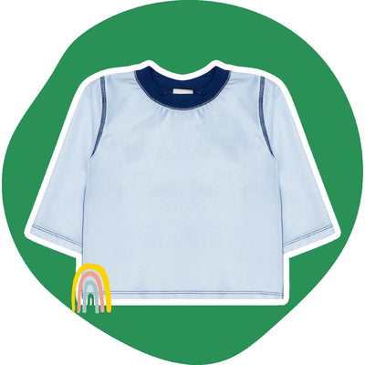 Make the Sea Plastic Free Rashguard - Powder Blue