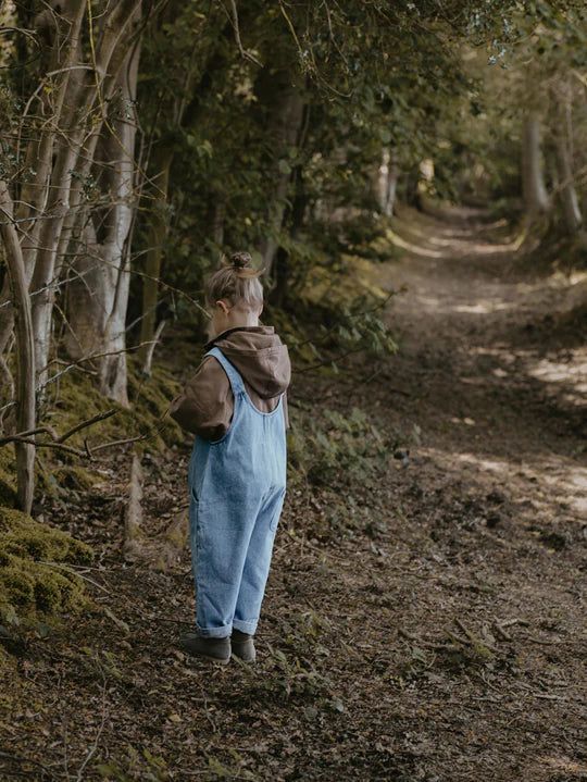 The Oversized Denim Dungaree - Light Denim One Pieces The Simple Folk 