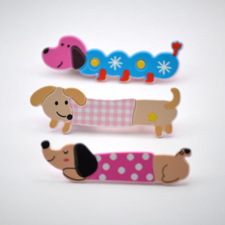 Cute Puppy Dog Hair Clips (Set of 3)