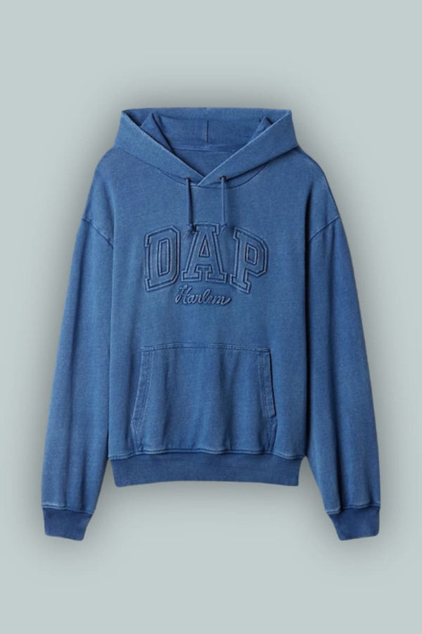 GAP x DAP Denim Logo Hoodie - Light Indigo