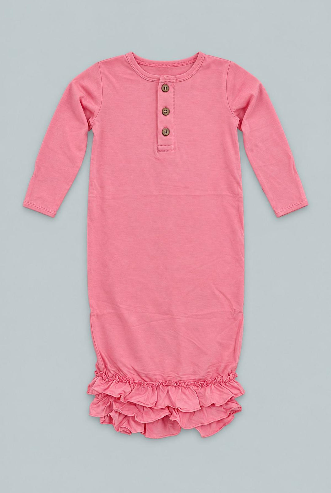 Ruffle Gown - Candy Pink