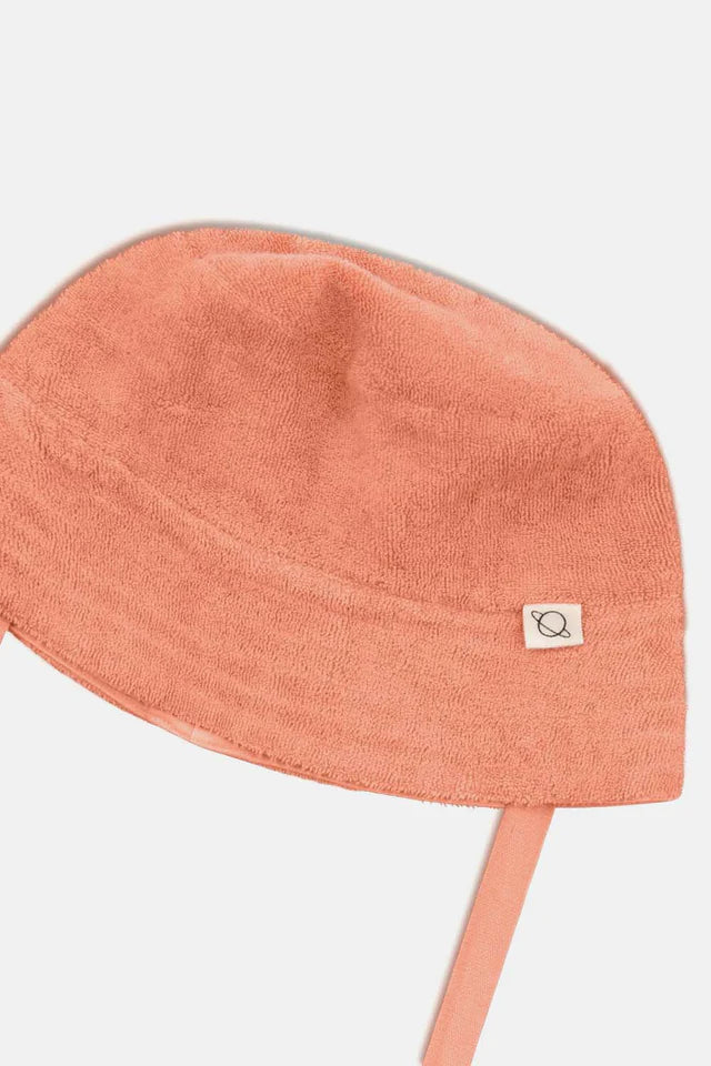 Toweling bucket hat - Coral