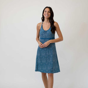 Strappy Sundress In Indigo Drops - Indigo Drops