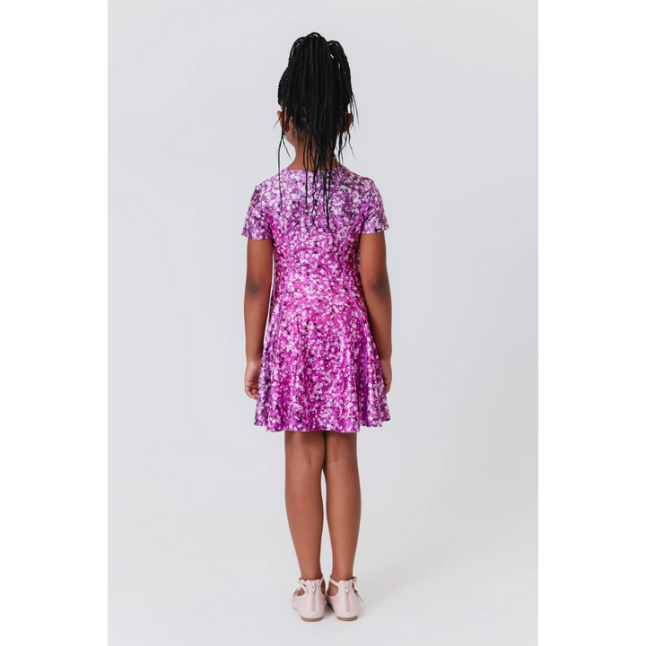 Star Confetti Foil Skater Dress