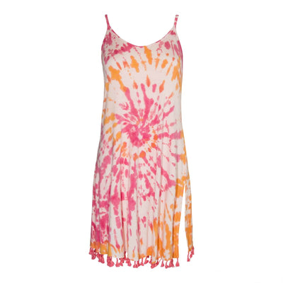 Women's Tassel Resort Dress - Pink
