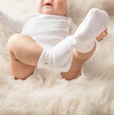 Bundle Of Joy Interlock Booties - Innocence White
