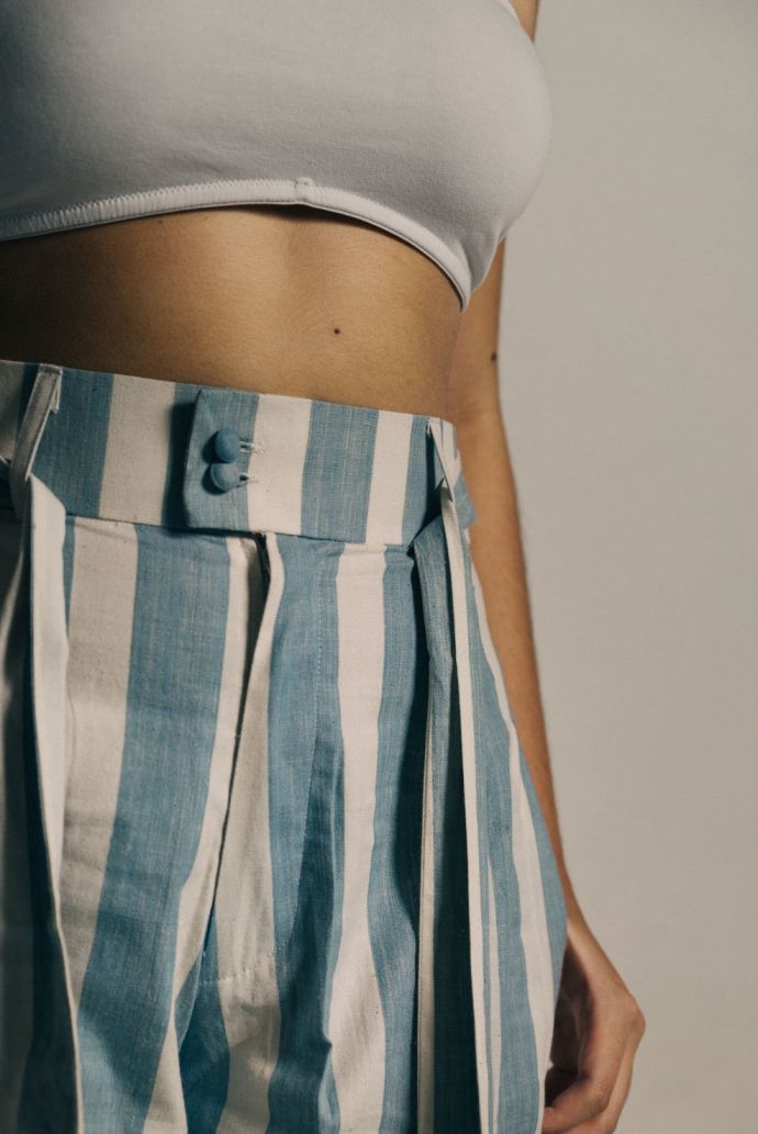 Sheer Trousers - Indigo